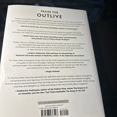 Outlive : The Science and Art of Longevity by Peter Attia (2023, Hardcover)