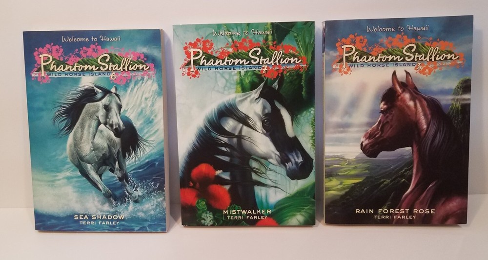 Lot of 3 Phantom Stallion Books by Terri Farley – Books #3 #6 #7