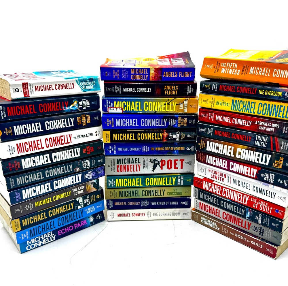 Lot of 10 Michael Connelly VG Crime Fiction Trade Paperback Books Mixed Titles