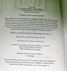 1929 – SIGNED by Sorkin, 2025 First Ed, 1st Prt HB DJ, Wall Street Crash History