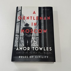 SIGNED A Gentleman in Moscow by Amor Towles 1st Edition Late Printing w/Stamp
