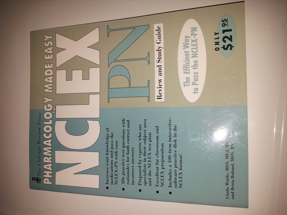 Chicago Review Press Pharmacology Made Easy for NCLEX-PN Review and Study Gu…