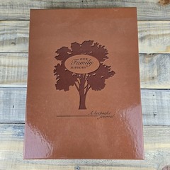 Our Family History A Keepsake Journal Faux Leather-Bound Family Tree Religious