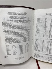 HCSB Large Print Compact Bible • Burgundy Bonded Leather (2005, Holman)