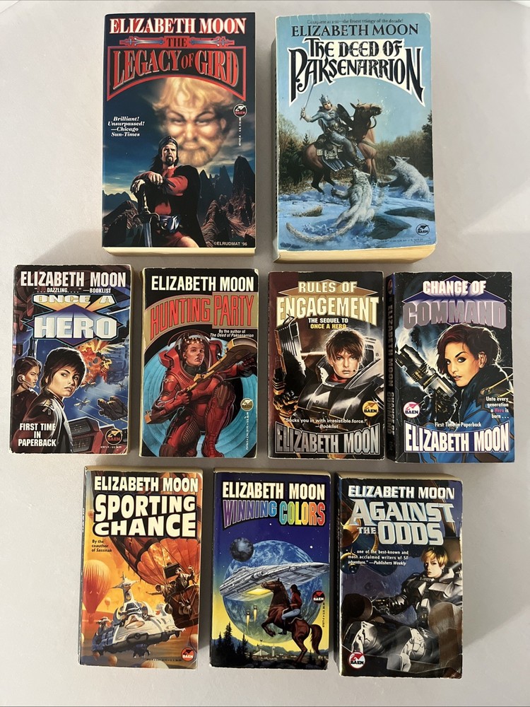 Elizabeth Moon Serrano, Paksenarrion-3in1, Gird-2in1 – All Complete Lot of 9 PB