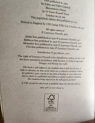 The Alexandria Quartet Lawrence Durrell Paperbound 896 Pages Faber and Faber