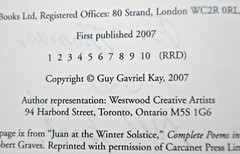 *SIGNED* true 1st ed GUY GAVRIEL KAY 2007 hardcover YSABEL 416 pages Unread DJ