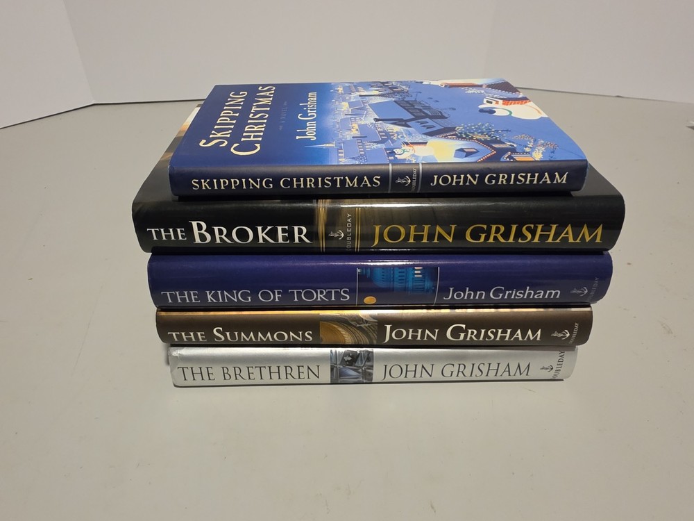 Lot of 4 John Grisham Hardcover Books All First Editions