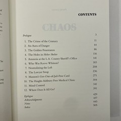 Chaos Charles Manson CIA Secret History HCDJ 1st Edition 2019 Tom ONeill VGC