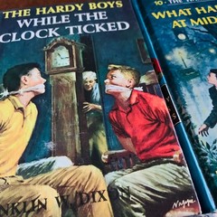 6 Vintage The Hardy Boys Mystery Books Franklin W Dixon Blue Matte 1 – 4 10, 11