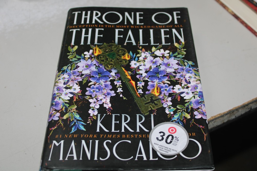 THRONE of the FALLEN by Kerri Maniscalco Hardcover Dust Jacket 2023 Unread