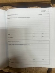 Maintenance Log Book Hardbound 120 Pages Industrial Equipment Record Journal