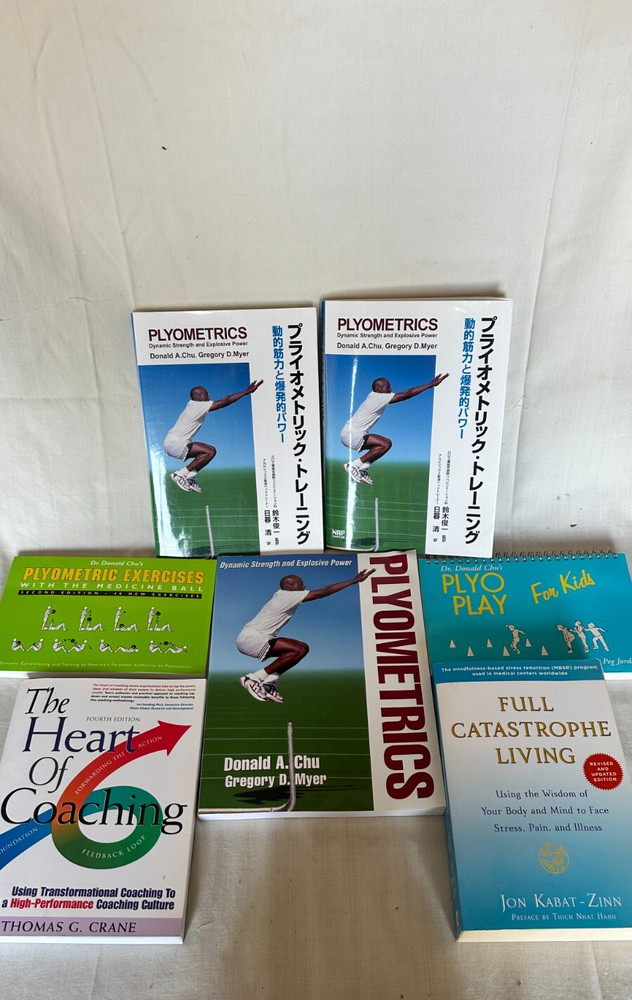 Bundle of 10 Coaching, Plyometrics, and Wellness Books – Donald Chu, Jon Kabat-Z