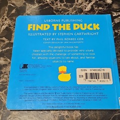 EDC Publishing Find the Duck by Phil Roxbee Cox (Board Book, Illustrated)