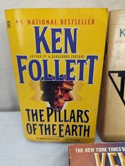 Ken Follet Novels Lot of 3 Triple The Pillars of The Earth & The Hammer of Eden