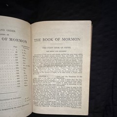The Church of Jesus Christ of Latter-day Saints Book of Mormon 1900 1st HC