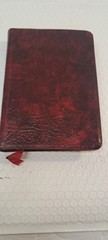 Cambridge Cameo Bible 75X w/ Box French Morocco Leather marbled crimson