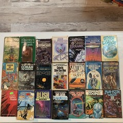 Lot of 21x Vintage Sci-Fi Books 1950s 60s 70s 80s Science Fiction Space Aliens
