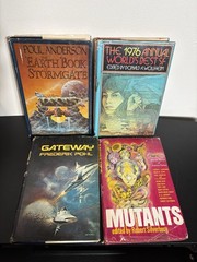Vintage 70s & 80s Science Fiction Sci-Fi Book Lot of 10 HC, assorted authors