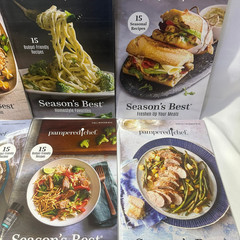 Pampered Chef Season’s Best Recipe Book Bundle of 12 Cookbooks Kitchen Cooking