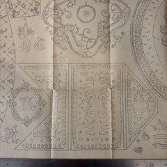 Rare Antique French Embroidery Pattern Sheet – Cendrillon Journal (November 1857