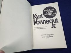 God Bless You, Mr. Rosewater Kurt Vonnegut Jr. 1965 Delacorte Press