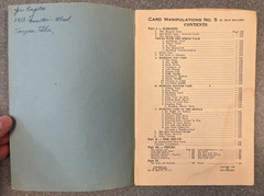 „Card Manipulations” by Jean Hugard Series 1-5, 4 Vol. Set. 1934-1936