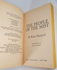 The People of the Mist – H Rider Haggard – Ballantine Adult Fantasy PB