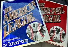 Two Book Set – The American League and The National League Hardcover 1987