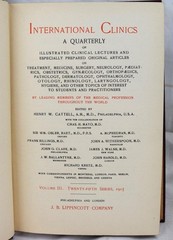 1915 International Clinics Quarterly Clinical Lectures & Articles Volumes 1-4