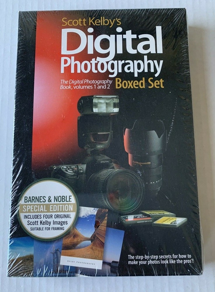 Scott Kelbys Digital Photography Boxed Set Vol 1 & 2 BONUS 4 Original Image Book