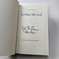 So Help Me God / SIGNED / Mike Pence / NOT Personalized! Hardcover 2022