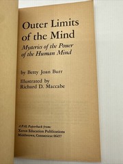 Outer Limits Of The Mind Joan Burr PB 1974 Mysteries Human Power 96 Pages Mass M