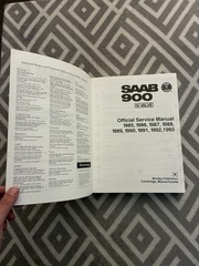 Saab 900 16 Valve Official Service Manual 1985-1993 Robert Bentley