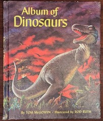 Album Of Dinosaurs Vintage Children’s Hardcover Tom McGowen Rand McNally 1976