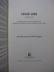 Lead Like Jesus [Paperback] Ken Blanchard and Phil Hodges