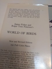 World of Birds James Fisher Roger Tory Peterson Vintage Bird book Hardcover
