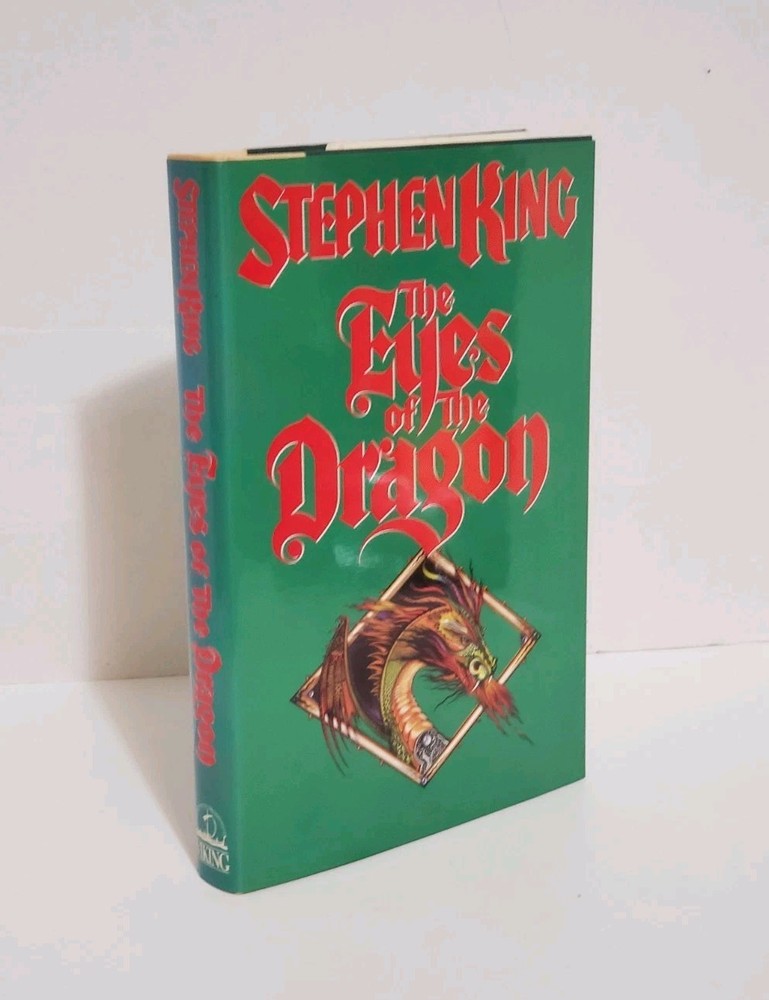 The Eyes of the Dragon Stephen King 1987 Hardcover 1st Edition EBC DJ Vtg Good