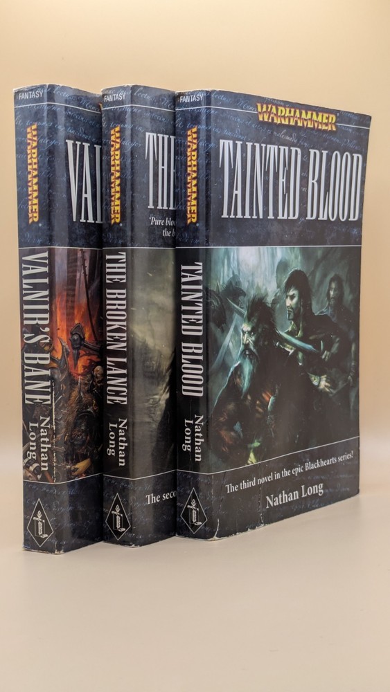 Blackhearts Trilogy Valnir’s Bane, The Broken Lance, Tainted Blood Warhammer Lot