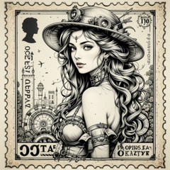 Adult Coloring Pages Antique Stamp Girls 500+ Printable Pages