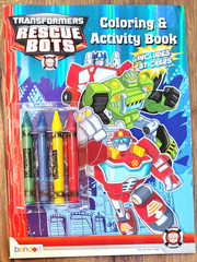 Transformers Rescue Bots Coloring & Activity Book – 2017 – Includes Stickers