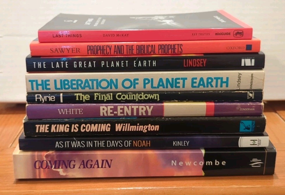 Lot 9 Prophecy Books: H L Willmington, Charles Ryrie, Hal Lindsey, Jeff Kinley