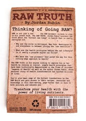 The Raw Truth by Jordan Rubin 2010 Paperback with Photos Very Good