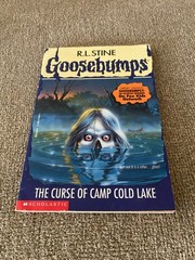 VG-/G+ Thin Edition 1st print Goosebumps #56 The Curse of Camp Cold Lake ~ Stine