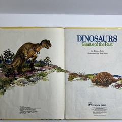 RARE! A Golden Book Dinosaurs Giants Of The Past 4th Printing 1976 Eileen Daly