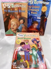 A TO Z MYSTERIES Series by Ron Roy Book Scholastic Paperbacks Lot of 3