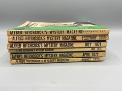 Lot of 6 Alfred Hitchcock’s Mystery Magazine Vintage 1960s 1970s