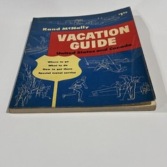 VTG 1955 RAND McNALLY VACATION GUIDE United States and Canada – Paperback