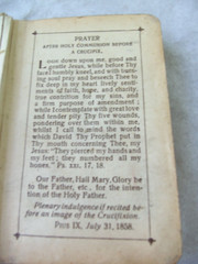 Vtg Little Key of Heaven Prayer book 1937! CELLUOID COVER! CRUCIFIX! GILDED