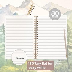 Alpine Mountains Notebook 8.3×5.5 Inches – Mountain Landscape Journal, Scenic…